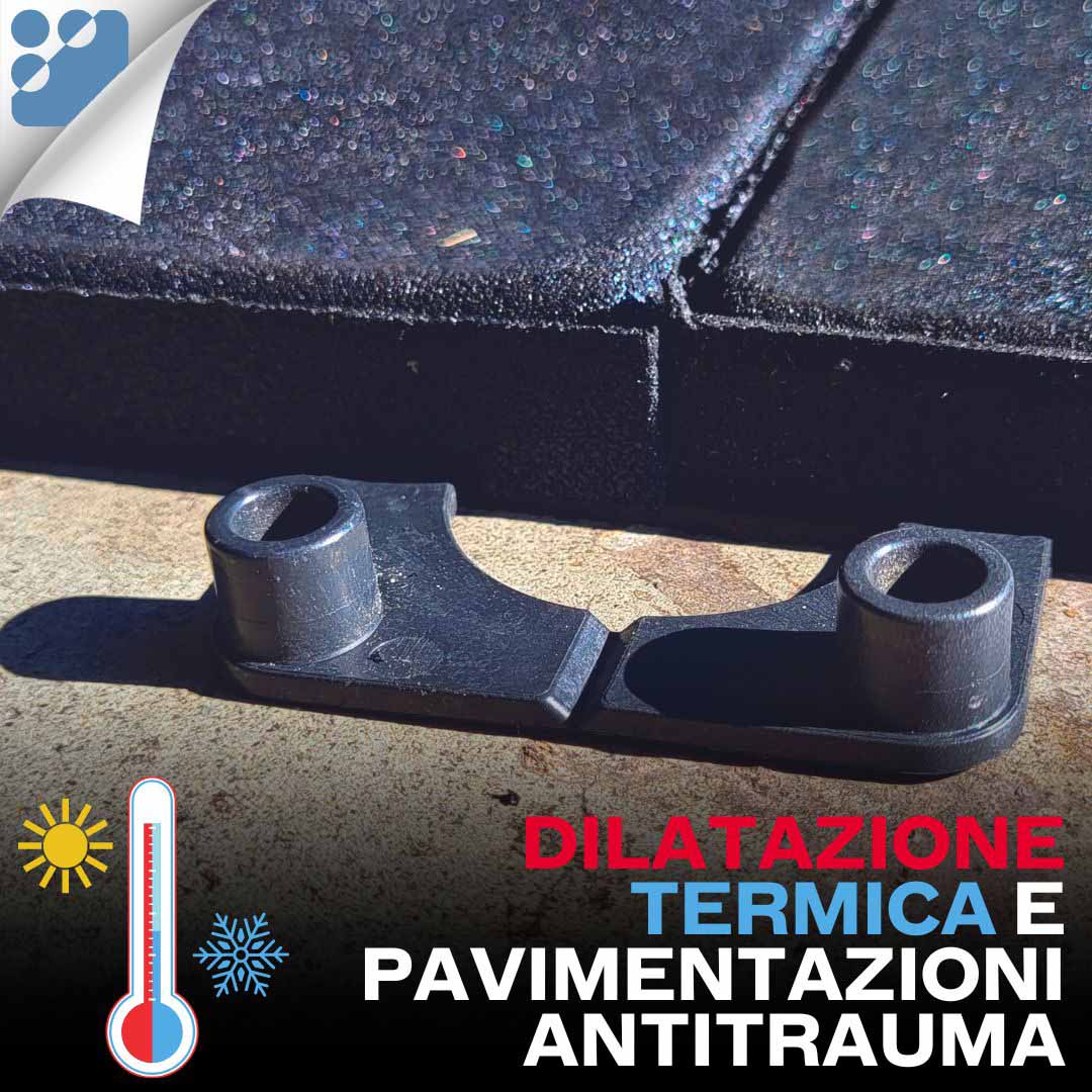 Sistema ECO-GYM LOCK para limitar los movimientos de los suelos de goma